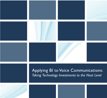 Frost & Sullivan white paper: Applying BI to Voice Communications: Taking Technology Investments to the Next Level - Vertical.com